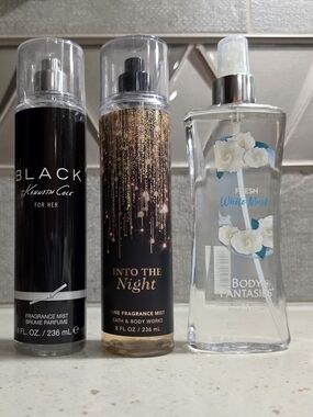 Bath & Body Works Into The Night/ Kenneth Cole Black / Body Fantasies White Musk